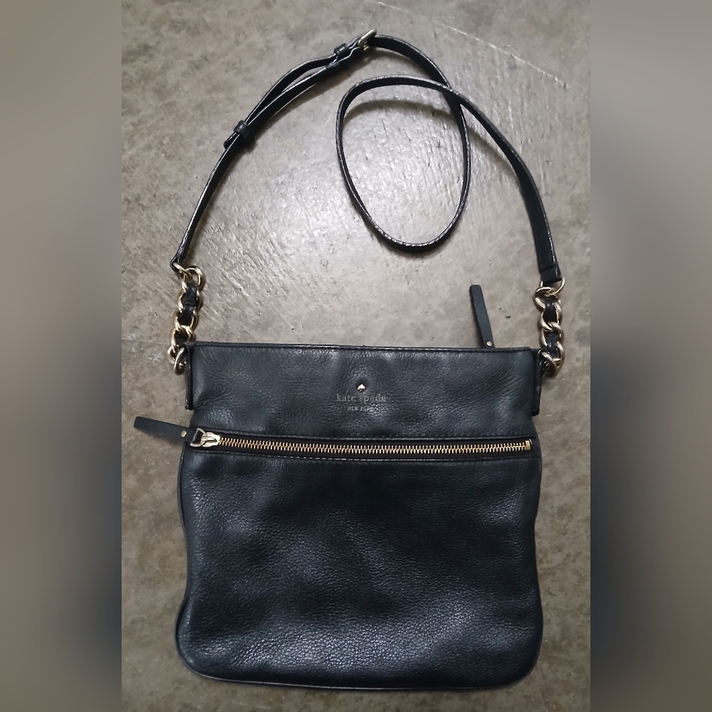 Kate Spade Black Leather Crossbody Bag